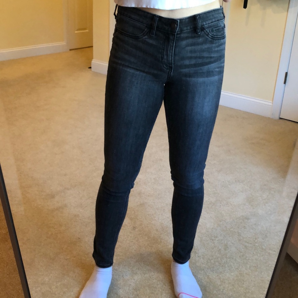 Acid black wash jeans